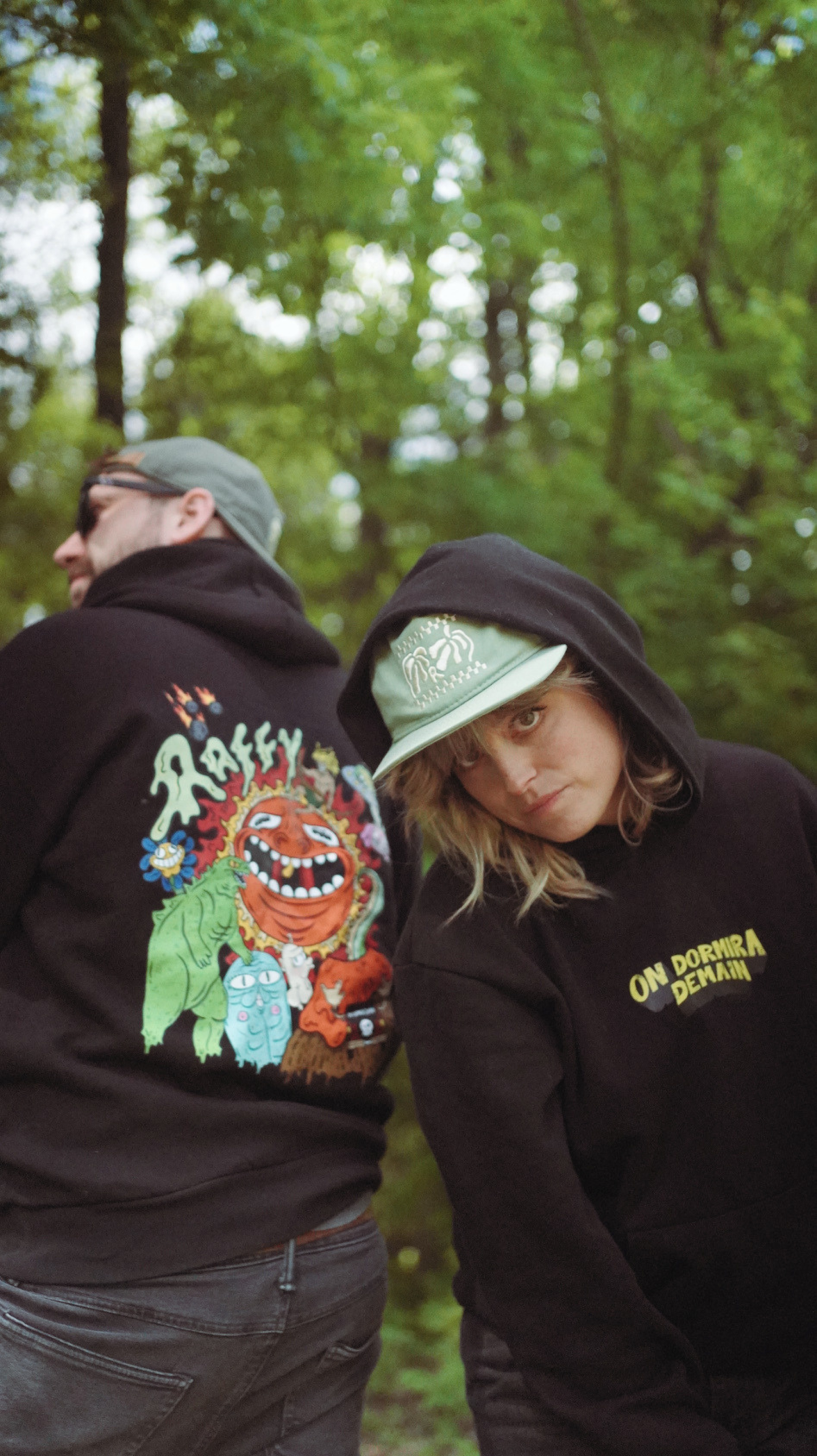 Hoodie "On dormira demain" Noir